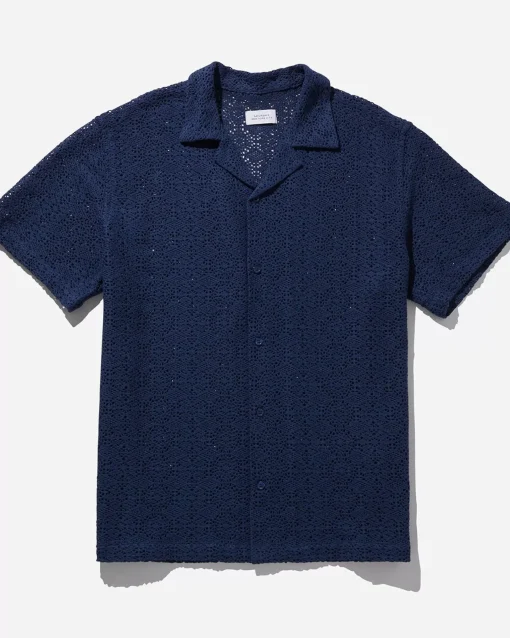Canty Cotton Mesh Short Sleeve Shirt