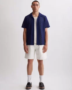 Canty Cotton Mesh Short Sleeve Shirt