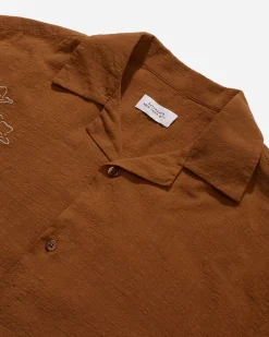 Canty Sz Embroidered Gauze Short Sleeve Shirt