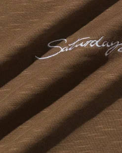 Cotton Slub Script Short Sleeve Tee