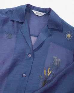 Crys Sheer Embroidered Shirt