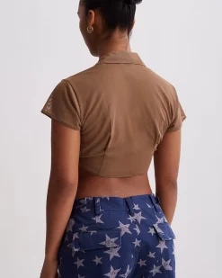 Jillian Tie Front Top