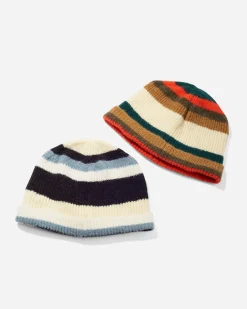 Mohair Stripe Beanie