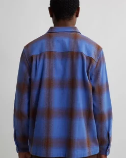 Ryan Zip Front Plaid Flannel Shirt
