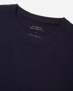 Script Cotton Slub Short Sleeve Tee
